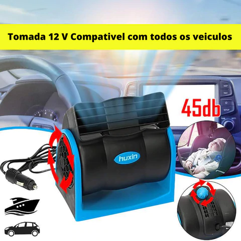 Climatizador Automotivo Ajustável sem ruídos Portátil